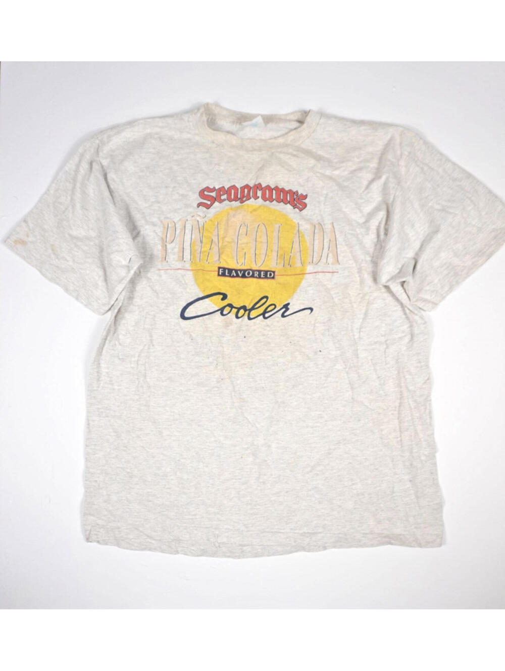 Vintage Seagrams Cooler T Shirt XL 90s Single Stitch Alcohol Beer Promo Tee USA